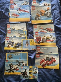 lego Creator manual Instruction Book Lot 7291 7292 5765 31005 5867 31015 31020
