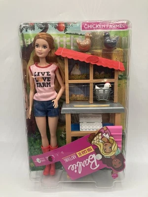 Chicken Farmer Doll, Red-Haired, Mattel Barbie Chicken Farmer Doll & Playset - Image 1 of 4