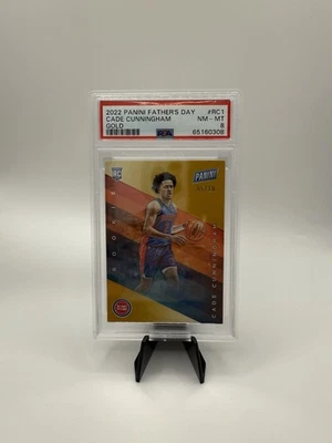 2022 Panini Father's Day - Rookies Cade Cunningham #RC1 Gold /10 PSA 8 Pistons - Image 1 of 2