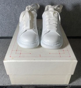 Sneakers ALEXANDER MCQUEEN pelle scamosciata rifinita suola esagerata BAMBINI TG. 8,5 - Foto 1 di 11
