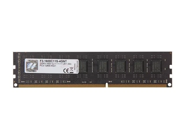 4GB G.Skill DDR3 PC3-12800 1600MHz CL11 NT Series Desktop Memory Module - Image 1 of 1