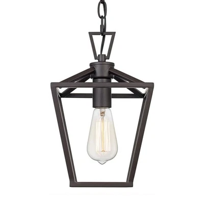 Trans Globe Lighting 10264-1 Lacey 8"W Mini Pendant - Bronze - Image 1 of 4