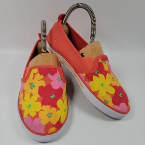 Hanna Anderson Size 2M Lilian Floral Slip-on Canvas Shoes - Picture 1 of 8