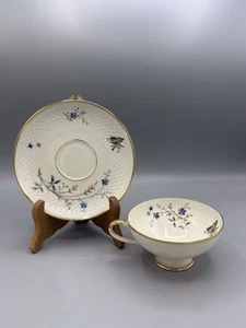 Vtg Eschenbach BAVARIA Germany Cup & Saucer Floral and Butterfly Gold Trim - Picture 1 of 5