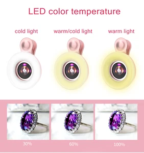 Objectif macro design élégant 15X avec lumière de remplissage LED lumineuse p - Photo 1 sur 14