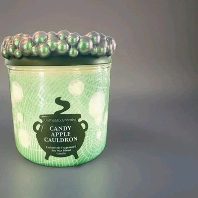 2025 HALLOWEEN~🍏CANDY APPLE CAULDRON~3WICK CANDLE Bath Body~SHIP FREE - Image 1 of 4