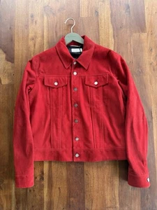 Saint Laurent Red Suede Jacket Size 50/L - Picture 1 of 6
