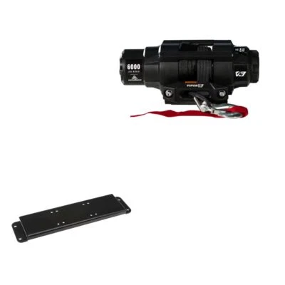 Cabrestante V3 6000 lb con montaje para Polaris Ranger 700 con parachoques extremo 2006-2009 Foto 1 de 3