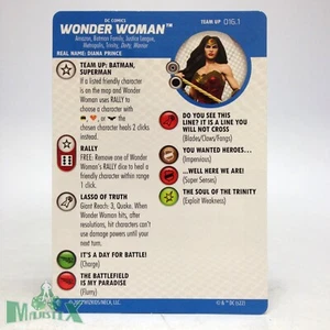 Heroclix Batman Team-Up Set Wonder Woman #016.1 ¡Tarjeta Team-Up! - Imagen 1 de 1