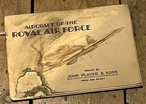 VINTAGE AIRCRAFT OF THE ROYAL AIR FORCE JOHN PLAYER & SONS CIGARETTE CARDS - Picture 1 of 4