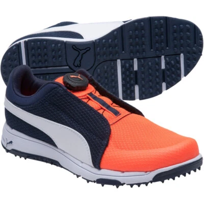 New PUMA Juniors' Size-4 Grip Fusion Sport Disc Spikeless Golf Shoes - Image 1 of 4