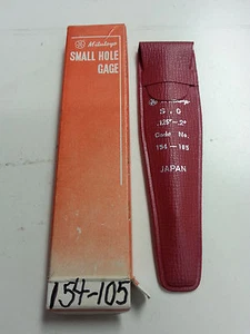 Mitutoyo 154-105 small hole gage .125-.200" (3-5mm) 3-5/8" oal 1" probe length - Picture 1 of 6