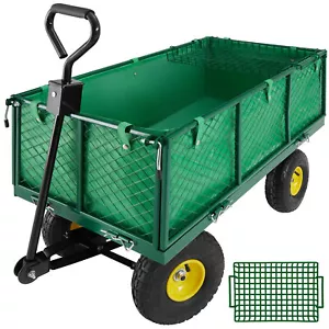 Bollerwagen Handwagen Transportwagen 550 kg Gartenwagen Luft Reifen XXL + Plane - Bild 1 von 12
