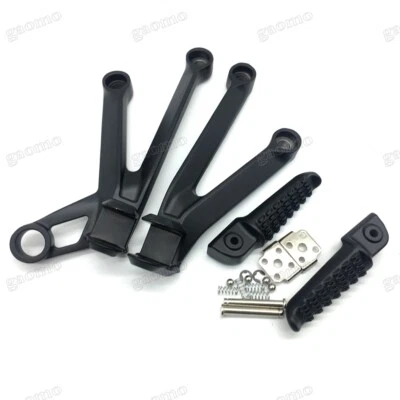 Kawasaki Ninja ZX10R Black Rear Passenger Foot Pegs Bracket Fit For 2004-2005 - Image 1 of 4