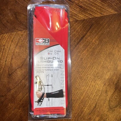 Bohning Archery Slip-On Armguard Large, Red - Image 1 of 2