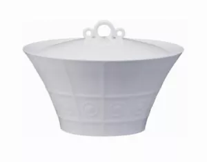 Osmose Extra Weiß Suppenterrine mit Deckel 64 Oz Philippe Deshoulieres Frankreich NEU - Bild 1 von 2