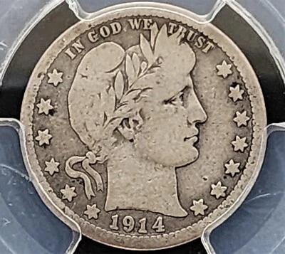 1914-S Barber Quarter, PCGS VG08 - Image 1 of 3
