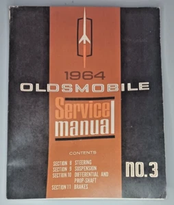 1964 Oldsmobile Shop Service Manual #3 Original Steering suspension brakes - Imagen 1 de 1