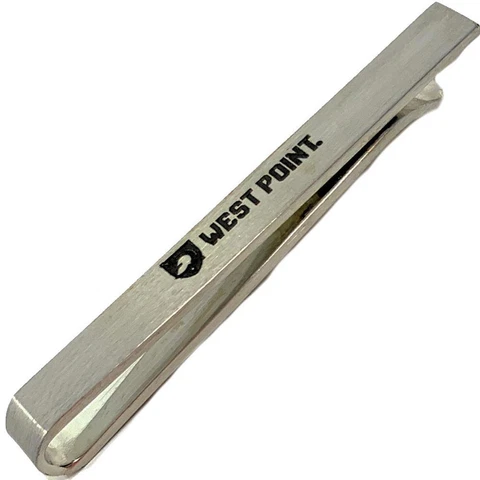 Army Black Knights Tie Clip Silver Tie Bar Gift Set Cover