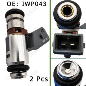 2X Fuel Injector IWP-043 For Harley Dyna Road King Electra Glide Ducati Monster，