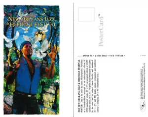 2013 New Orleans Jazz Festival Poster Postkarte Aaron Neville von Michalopoulos - Bild 1 von 1
