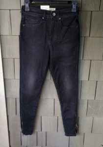 Neu mit Etikett Made & Crafted schwarze Jeans Splitter hoher Skinny Reißverschluss - Bild 1 von 3