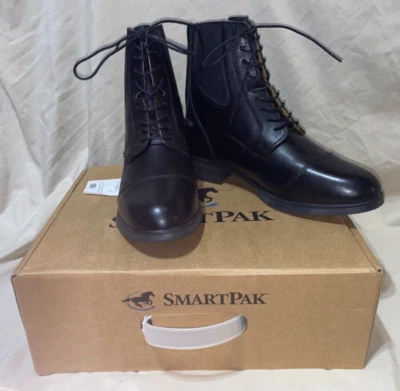 NUEVO EN CAJA BOTAS HADLEY PADDOCK MUJER SMARTPAK TALLA 8 ENCAJE NEGRO Foto 1 de 4