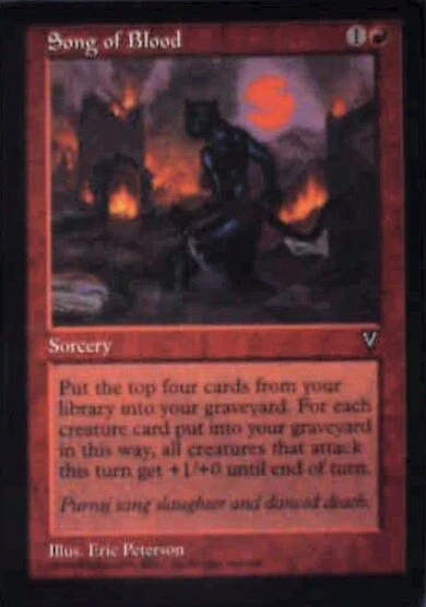 Song of Blood - Visions: #94, Magic: The Gathering Lp R234 - Image 1 of 1