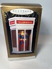 1995 Poinçon souvenir Superman cabine téléphonique ornement de Noël neuf dans sa boîte mouvement
