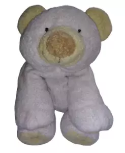 Ty Pluffies Cloud White Polar Bear Stuffed Plush 2002 Pale Yellow Ear Toy - Picture 1 of 6