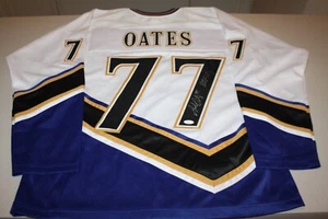 ADAM OATES #77 Sewn Stitched Autographed Custom WHITE WASHINGTON JERSEY JSA - Picture 1 of 3
