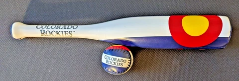 Rawlings Softee COLORADO ROCKIES Soft Bat 21" w/ soft ball STATE FLAG LOGO Cover