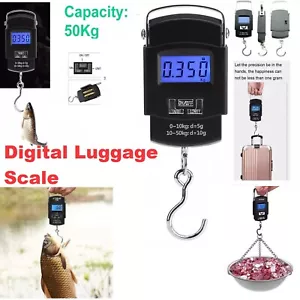 Electronic Luggage Weighing Scale Portable Digital Hanging Handheld Travel Bag - Picture 1 of 7