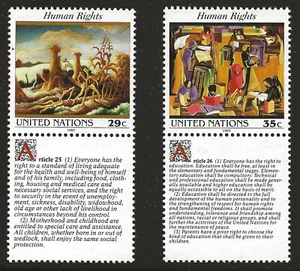 UN Scott #NY 627-28, Tab Singles 1993 Complete Set FVF MNH - Picture 1 of 1