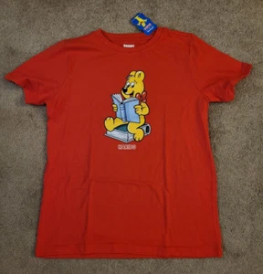 Girls HARIBO Gummy Bear Reading Books Shirt Size XL 16 Red NWT - Picture 1 of 4