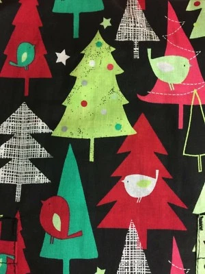 SCRUB TOP SIZES: XS, S, M, L, 2X, 3X CHRISTMAS PARTRIDGE TREE NWT NURSE MEDICAL  - Image 1 of 4