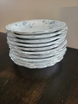 ENORME LOTE (10) JOHANN HAVILAND~GUIRNALDA AZUL~BAVIERA ALEMANIA~PLATILLOS TAZA TÉ~NOS Foto 1 de 4