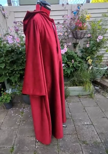 oversized wine cloak with sleeves in a quality flat velvet - Picture 1 of 6