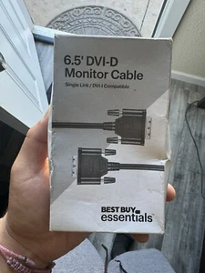 Best Buy essentials- 6.5' DVI-D Single Link Cable - Black (Free Shipping) - Picture 1 of 5