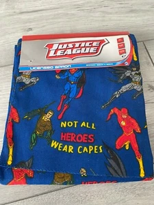 JUSTICE LEAGUE LICENSED APRON..BRAND NEW..POCKET AND NECK TIE..100% COTTON - Picture 1 of 3