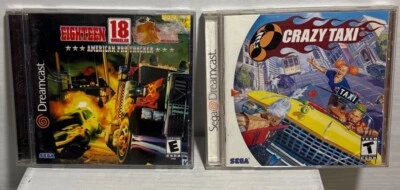 Crazy Taxi Sega & 18 Wheeler American Pro Trucker Dreamcast Game Complete Teen - Image 1 of 4