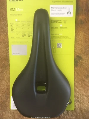 Sillín de MTB Ergon SM Sport para hombre mediano/grande con rieles cromoly NUEVO Foto 1 de 2