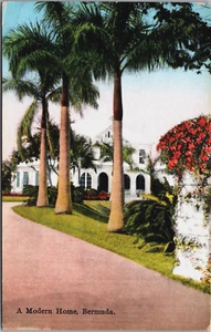 Bermuda A Modern Home Vintage Postcard B217 - Picture 1 of 2