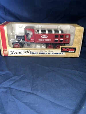 Ertl True Value 1925 Kenworth Stake Truck with Barrels 1/34 - Image 1 of 2