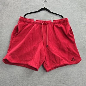Jordan Men Activewear Shorts 2XL Red Jumpman Logo Signature Embroidery Sweat - Picture 1 of 10
