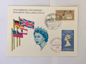 Sobre de cubierta antigua de Alemania 1978 de colección con estampillas de franqueo, bonita - Imagen 1 de 1