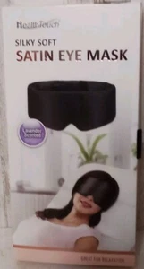 Maschera occhi raso morbido setoso profumata lavanda scura comoda morbida relax - Foto 1 di 8