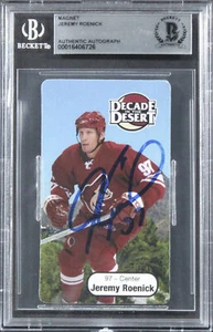 Coyotes Jeremy Roenick Authentic Signed 2 x 3 1/2 Magnet BAS Slabbed - Picture 1 of 2