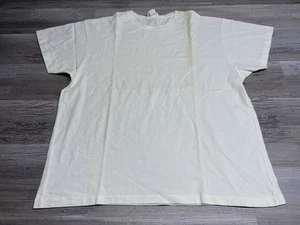 Vintage 90s Blank White T-Shirt Moda International Single Stitch USA Made OSFA - Picture 1 of 8