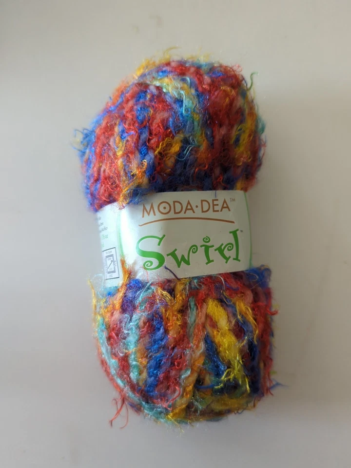 8 Skeins Moda Dea Swirl Yarn Color 3940 Happy 14.5oz - Image 1 of 4